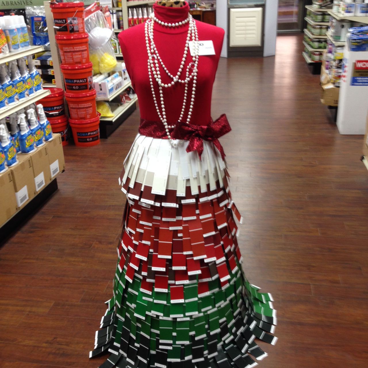 paint card dress